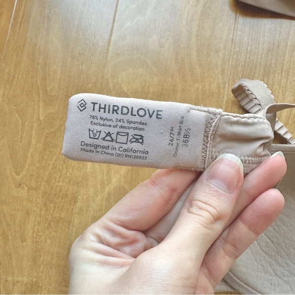 Set of 2 ThirdLove 24/7 Classic T-Shirt Bras, Size 36B1/2, Taupe - Picture 14 of 14